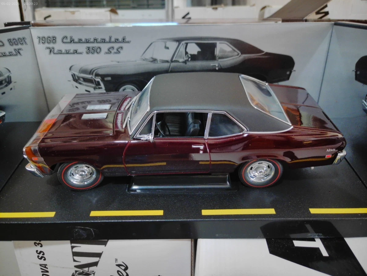 GMP 1/18 Chevrolet Nova SS 350 – Modèle Réduit Diecast Bordeaux, Collection
