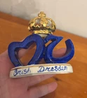 Irish Dresden Store Display Sign 3” MV Freestanding Vintage Porcelain Crown