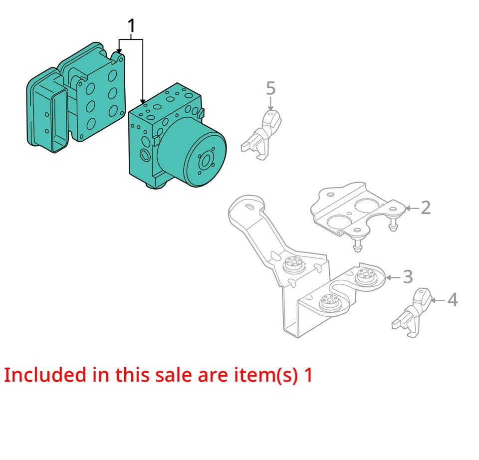 2014 Audi Q7 ABS bomba atuadora de freio antibloqueio fabricante de equipamento original 111K milhas - LKQ435056937 - Imagem 4 de 4