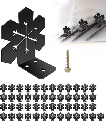 50 Pcs Snow Guards for Metal Roofs,Heavy Duty Ice Snow Stops Breaks for Metal Ro