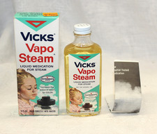 Vicks Vapo Steam 60s Bottle Box Instructions 3 Fl Oz New Old Stock