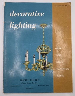 1960 MCM Lighting Catalog HALCOLITE Decorative Ceiling Wall Lights Venetian