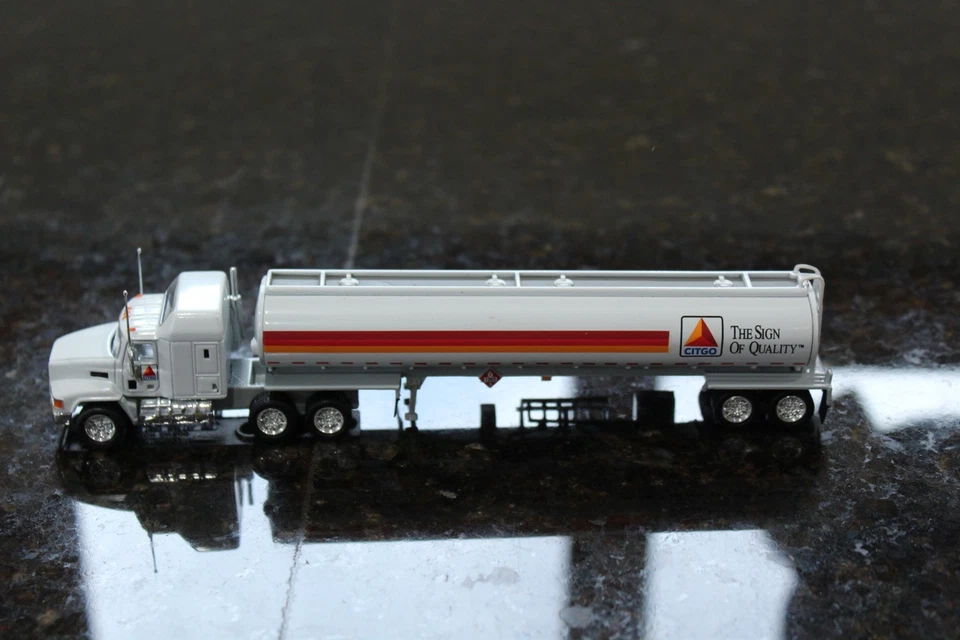 Винтажный спичечный коробок ультра рекламный полугрузовик Citgo Mack CH600 танкер - Изображение 2 из 4