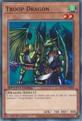 Yugioh! Troop Dragon - SGX3-ENB08 - Common - 1st Edition Near Mint, English