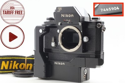 Late 744xxxx Apollo [NEUWERTIG + ProStrap] Nikon F schwarz + F-36 Motor...