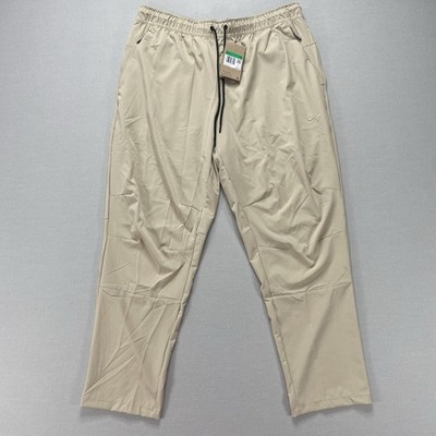 FB7546-251 Nike Unlimited Mens Dri-FIT Tapered Leg Versatile Pants Khaki Size XL