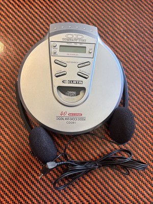 Curtis CD081 Personal CD Player w/ Headphones Working Portable