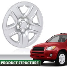 Wheel Chrome Skin Hubcap Covers Compatible With Toyota Rav4 2006-2011 Wheel Chrome Skin Hubcap Covers Compatible With Toyota Rav4 2006-2011
