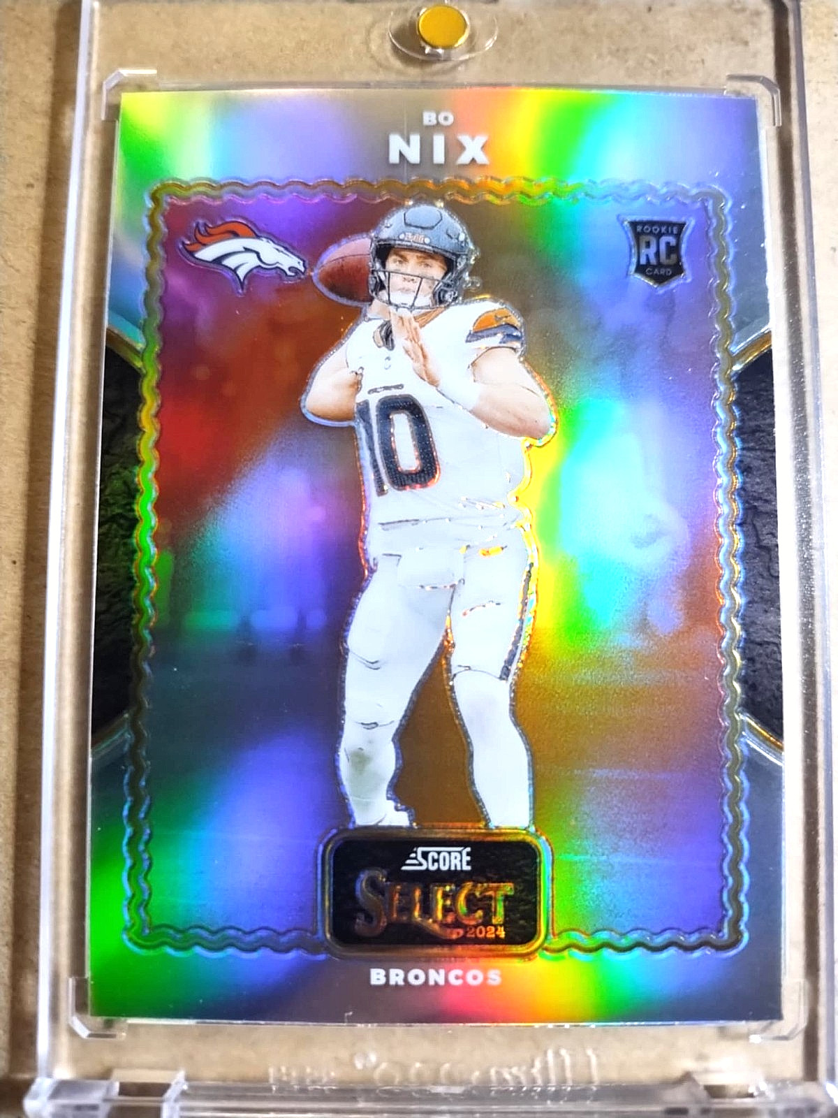 2024 Bo Nix Panini Score Select Rookie Throwback Silver Prizm RC🔥🔥🔥