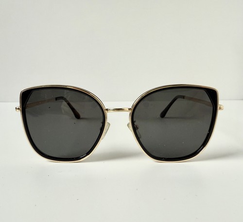Lunettes de soleil femme OLIEYE œil de chat coquillage doré noir 54-20-145 Italie - Photo 10/10