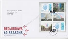 GB ROYAL MAIL FDC 2024 RED ARROWS 60 SEASONS MACHIN PRESTIGE PANE 3 TALLENTS PMK