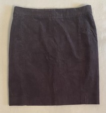 J Crew Womens Brown Corduroy Stretch Mini Skirt Size 8P Cotton Preppy Academia