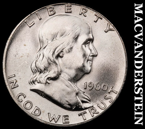 1960 Franklin Half Dollar- Silver- Choice Gem Brilliant Uncirculated #J1688