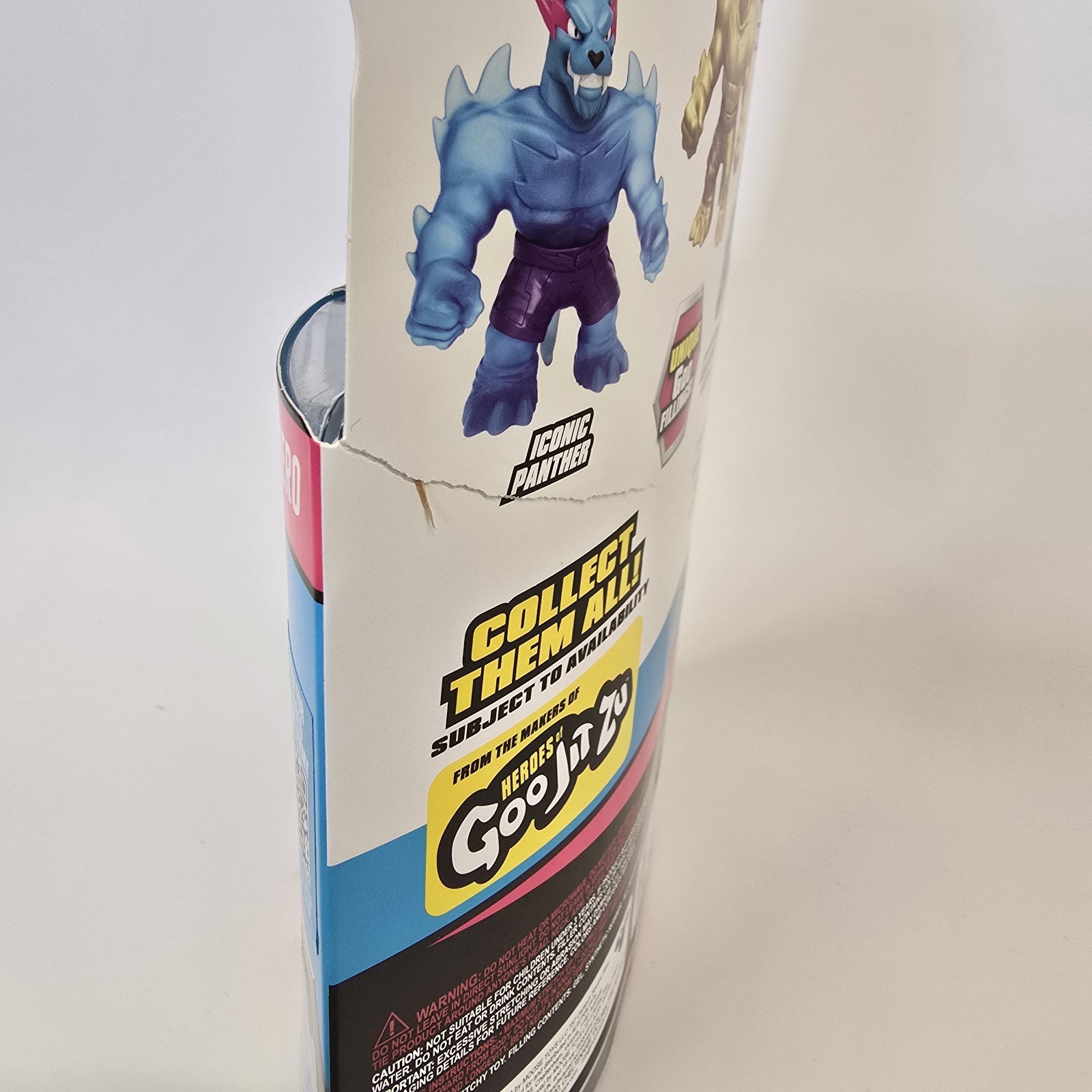 Mr Beast Lab Heroes Stretchy Hero Hypercharged Blue Panther 5" Action Figure New thumbnail 4
