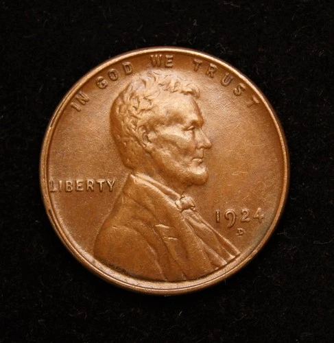 1924-D  Lincoln Wheat Cent  Almost Uncirculated