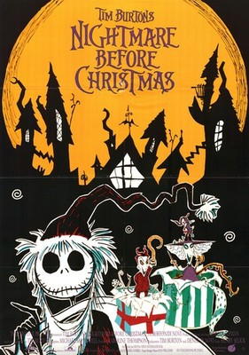 Nightmare Before Christmas ORIGINAL A1 Kinoplakat Henry Selick / Tim Burton