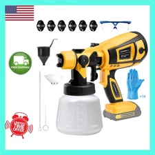 Cordless Paint Sprayer for DEWALT 20V Battery, Wireless HVLP Paint Sprayers Gun