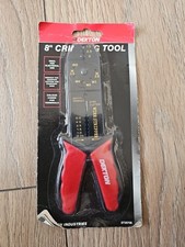 DEKTON 8 INCH WIRE CABLE CUTTER STRIPPER CRIMPING PLIER TOOL