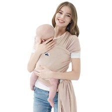 Lightweight Baby Wrap Carrier Hands-Free Infant Sling Breathable Soft Fabric