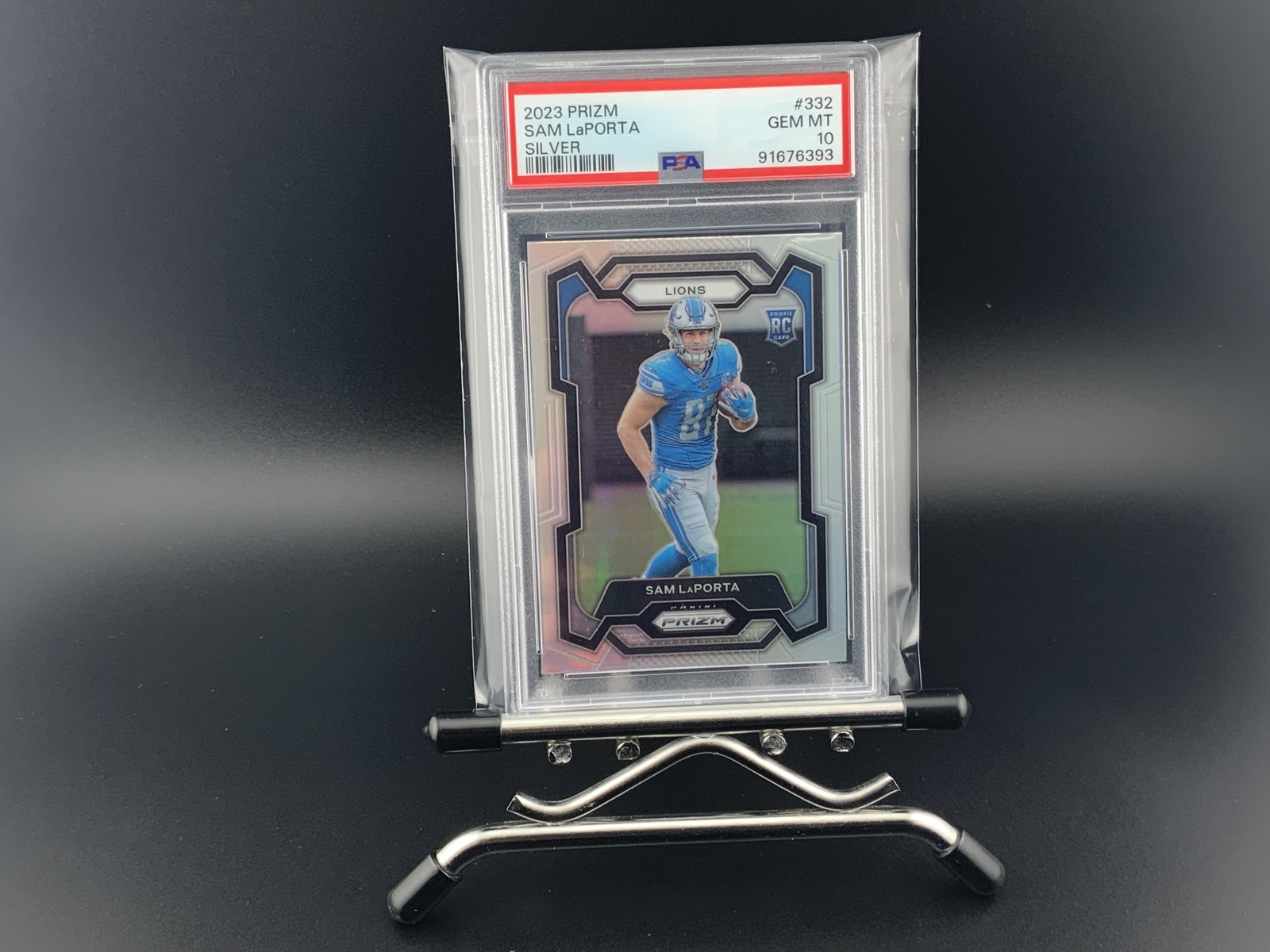Sam LaPorta Panini Prizm #332 Silver Prizm