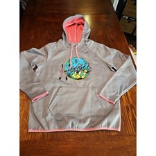 Hooey Pullover Hoodie Women's Medium Grey Graphic Western Sky 732