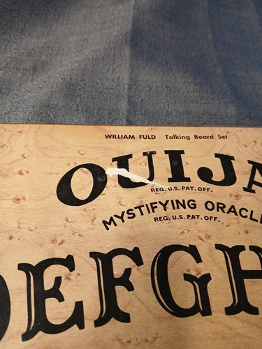Tavola Ouija vintage William Fuld Parker Brothers Salem Mass. Solo tavola. - Foto 9 di 9