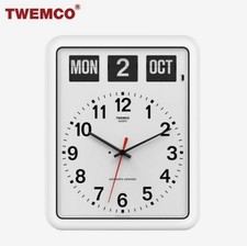 TWEMCO BQ-12A Flip Wall Clock Perpetual Calen...