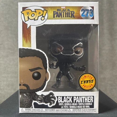 Funko Pop! Marvel Black Panther #273 Black Panther Chase with Protector