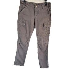 Da-Nang Surplus Indo-China Cargo Pants Women s S Gray Embroidered Grunge Y2K VTG