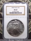 1994 American SILVER Eagle $1 NGC MS69 #005 East Coast Coin & Collectables, Inc
