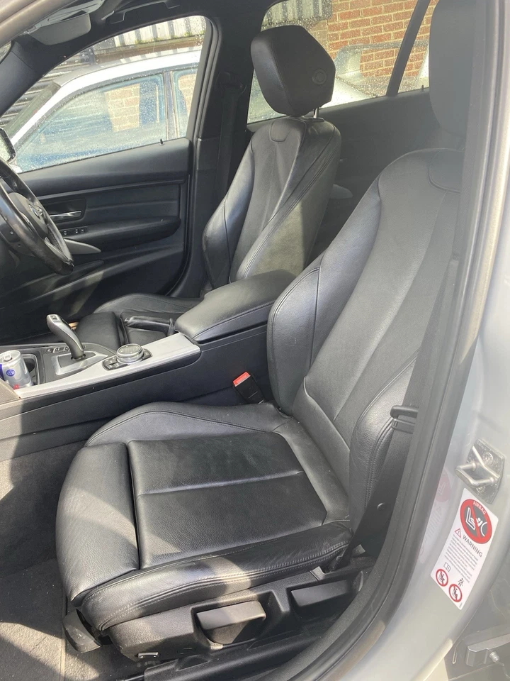 BMW 3 SERIES F31 TOURING BLACK LEATHER FRONT & REAR HEATED SEATS 2017 - Image 2 of 4