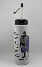 Vintage Dead Stock Batman Animated Series Water Bottle 1992 Betras Plastics USA