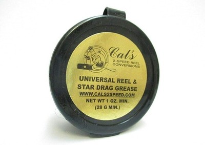 Cal's Universal Reel and Star Drag Grease Multi Use 1 Pound Tub 1 Ounce, Tan 