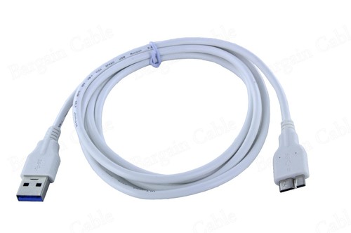 Premium White Micro USB 3.0 Fast Charging Cable for Samsung Galaxy Note Pro 12.2 - Picture 2 of 3