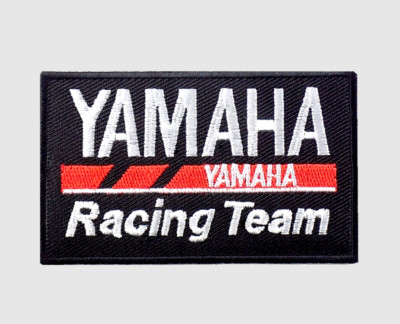 YAMAHA RACING TEAM EMBROIDERED PATCH IRON/SEW ON 3-3/8'' x 2'' MOTORCYCLES MOTO GP