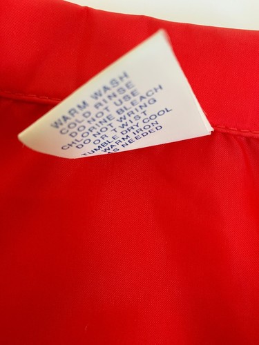 Cooper Tools Red Thin Windbreaker Company Zip Up Jacket Long Sleeve Vtg Men - Picture 9 of 11