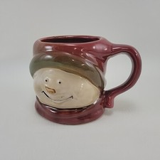 Snowman Holiday Cocoa Mug Target 2010 Stoneware 16 oz