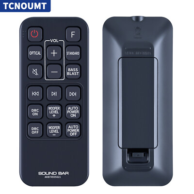 AKB74935621 Remote Control For LG Sound Bar SJ2 SPJ2B-W SJ2.AEUSLLK SJ2.DEUSLLK