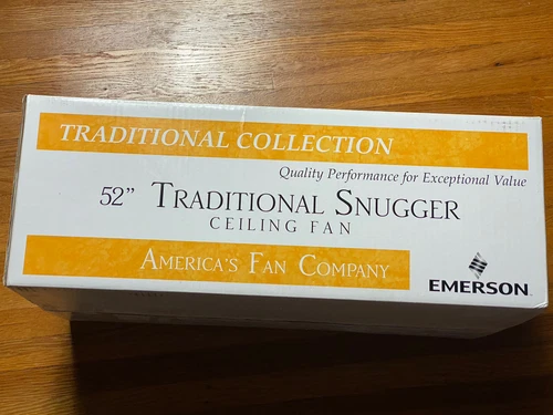 Emerson Ceiling Fan CF705S Snugger 52-Inch Polished Brass Finish 5 Reversible