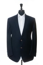 Sam Abouhassan Navy Blue Wool Blazer 27002
