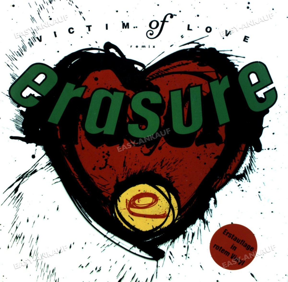 Erasure - Victim Of Love (Remix) 7in Coloured Vinyl 1987 (VG/VG 