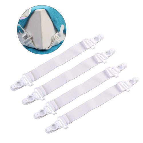 4pcs Bed Sheet fastener straps Bed Sheet fastener straps Garter style bed sh