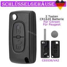 2 Tasten Klapp Schlüssel Gehäuse Für Citroen C2 C3 DS3 Pluriel Picasso Berlingo