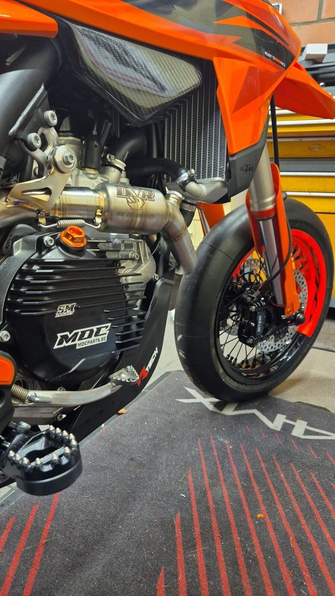 SM PROJECT Clutch Cover Finned Hard Oxide HUSQVARNA 450 FC / FS