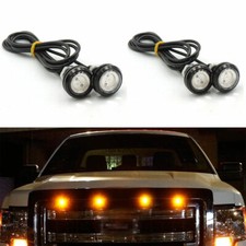 For Jeep Tj Cj Jk Yj Wrangler Tube Fender Amber Led Turn Signal Indicators 4pcs