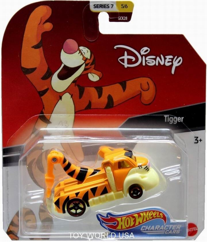 2020 Hot Wheels Disney Character Cars Ser 7 #5 Tigger From Winnie the Pooh