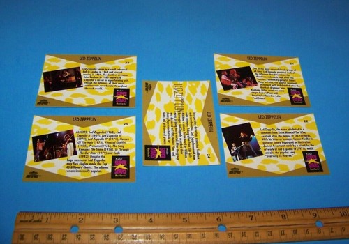 Led Zeppelin Collectible Photo Cards - Super Stars Musicards Vintage 1991 - Picture 2 of 2