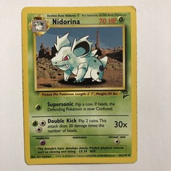 Nidorina 53/130 Base Set 2 Uncommon Non Holo