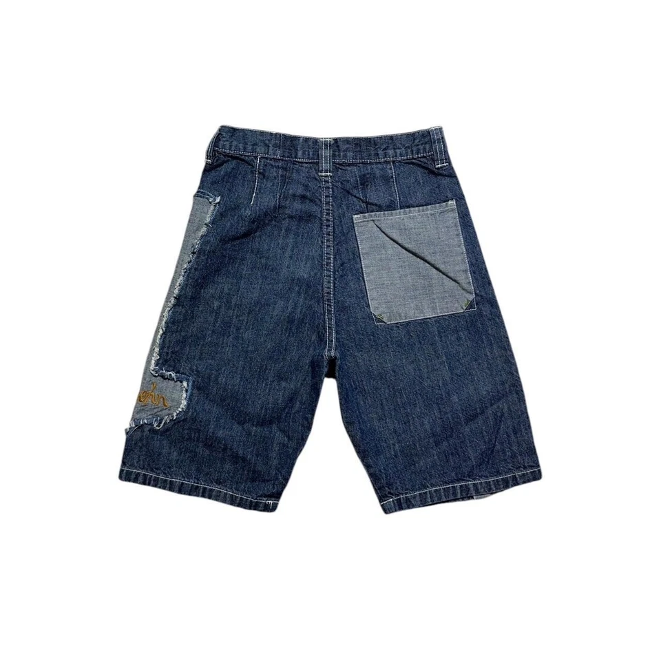 Shorts jeans vintage Sean John patchwork - Imagem 4 de 4
