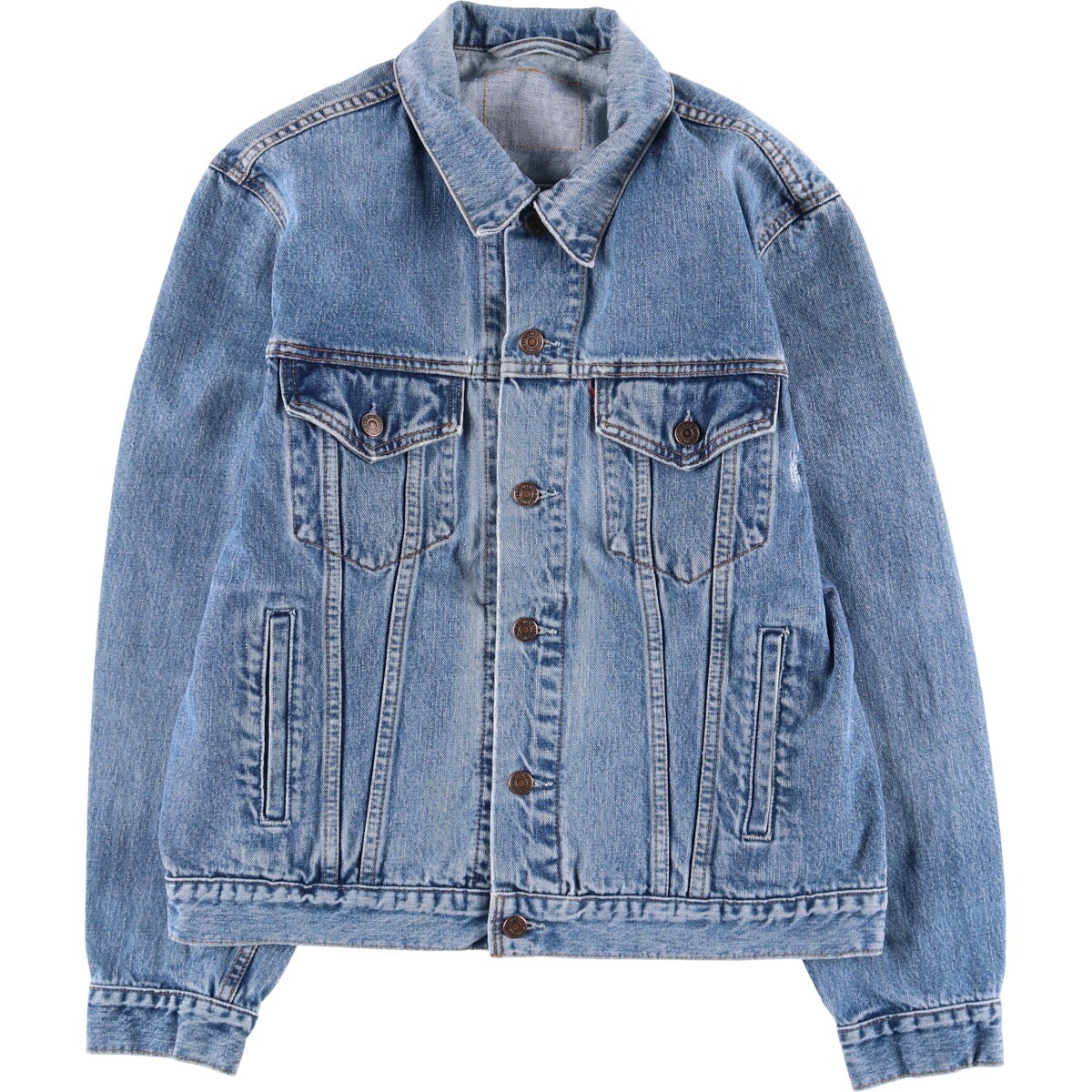 90s Levi's sports デニムジャケット　ブルゾン　XL LEVI'S リーバイス 80〜 90年代 USA製 70507 -4813 アシッド